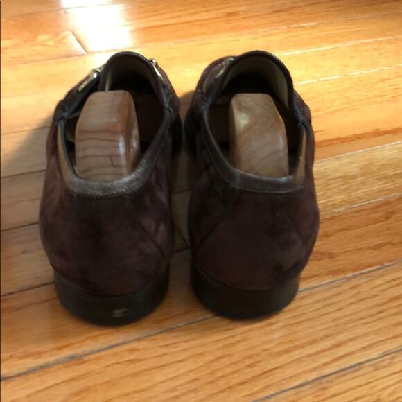 Gucci Men’s Vintage Suede Loafers | Brown with Gold BitSize 42 / 8.5 - Picture 4 of 6